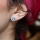 14KT DIAMOND FILAGREE EARRINGS