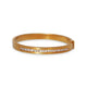 18KT YELLOW GOLD & FRENCH CUT DIAMOND BRACELET