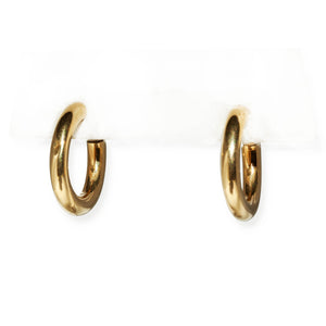 18KT TIFFANY & CO. SMALL HALLOW HOOPS